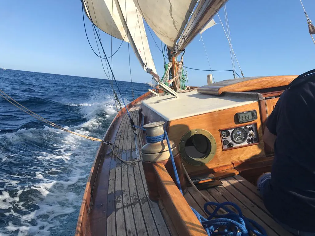 Traditional Vintage sailing boat