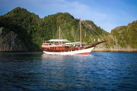 Traditional Phinisi boat